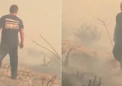 فيديو: الملك عبدالله يحمل اسطوانة إطفاء ويشارك بإخماد حريق بمحيط القصور الملكية