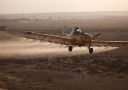 الاحتلال يرش مبيدات كيميائية على اراضي المواطنين المزروعة شرق غزة