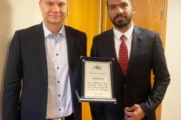 "الرؤيا الفلسطينية" في السويد تكرم رئيس مجلس إدارة بلدية بوروس