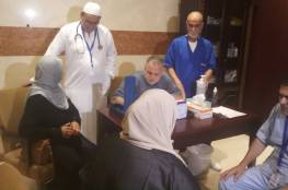 مكة: البعثة الطبية الفلسطينية تعاملت مع مئات الحالات المرضية وحولت 25 منها للمستشفى