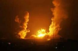 طائرات الاحتلال تعاود قصف اهداف للمقاومة الفلسطينية في قطاع غزة