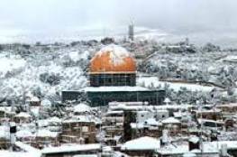  بدء سقوط الثلوج على القدس وبعض المناطق المرتفعة..فيديو