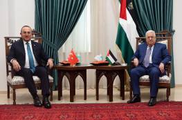 تفاصيل اجتماع الرئيس عباس مع وزير الخارجية التركي