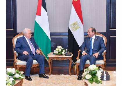 السيسي يؤكد لأبو مازن دعم مصر للتحرك الفلسطيني لاستئناف مفاوضات السلام