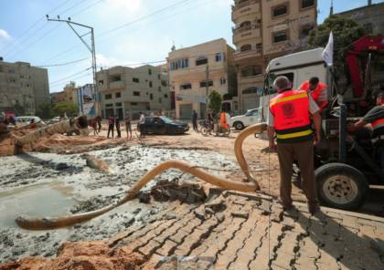 بلدية غزة: قصف الاحتلال الليلة الماضية يتسبب بقطع المياه عن 20 % من سكان المدينة