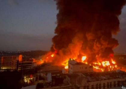 بعد سبع ساعات: "الدفاع المدني" يسيطر على حريق أحد المصانع الحيوية في الخليل
