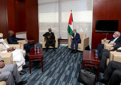 اشتية يلتقي الرئيس النيجيري ووزراء خارجية تونس ومصر وبتسوانا كل على حدة