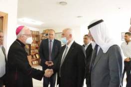 استقبال رسمي للنائب البطريركي المطران وليم الشوملي في بيت لحم