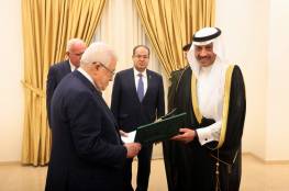 الرئيس عباس يتقبّل أوراق اعتماد سفير المملكة العربية السعودية لدى فلسطين
