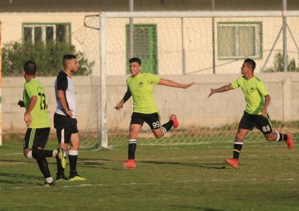 أربع مباريات في الدور التمهيدي الثاني كأس غزة