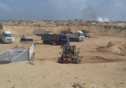 "اقتصاد غزة" توفر 116 شاحنة رمال بمحافظة الشمال
