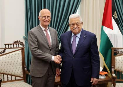 الرئيس عباس يستقبل رئيس مجلس الاتحاد الألماني