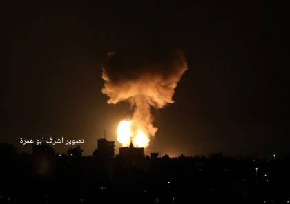 طائرات الاحتلال الاسرائيلي تقصف اهدافا في قطاع غزة (فيديو)