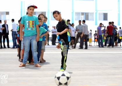 اتحاد كرة القدم يُنهي مهرجانات البراعم التي تقام في مدارس "الأونروا"