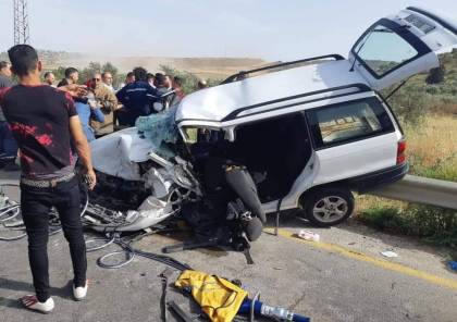 صور: مصرع شقيقين في حادث سير مروع على طريق نابلس طولكرم