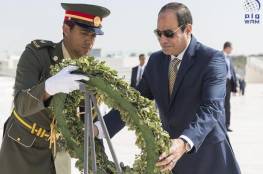 الرئيس المصري يزور واحة الكرامة وجامع الشيخ زايد الكبير بأبوظبي.