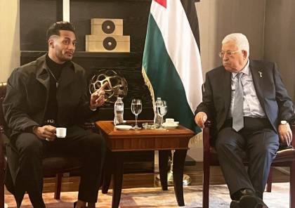 صور: الرئيس عباس يلتقي الفنان المصري محمد رمضان في نيويورك 