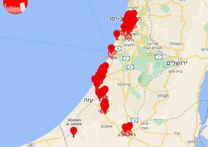 رشقات صاروخية مكثفة تجاه مستوطنات غلاف غزة وصولا إلى تل أبيب ولأول مرة بئر السبع (صور وفيديو)