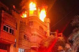 فاجعة.. 21 وفاة على الأقل من عائلة واحدة في حريق بمنزل شمال قطاع غزة