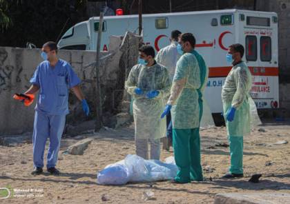 شاهد.. غزة: دفن المواطن لبد الذي توفي بسبب كورونا وسط إجراءات وقائية مشددة