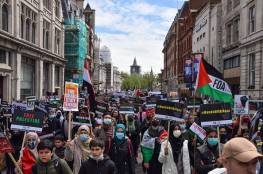 لندن تشهد حاليًا تظاهرة قد تكون الأضخم بتاريخ بريطانيا دعماً لفلسطين