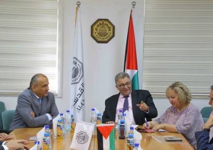 رئيس جامعة القدس يستقبل الرئيس التنفيذي لمجموعة الاتصالات