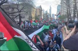 شاهد: تظاهرة حاشدة في شيكاغو تضامنا مع القدس