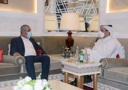 الشيخ يلتقي وزير خارجية قطر  في الدوحة