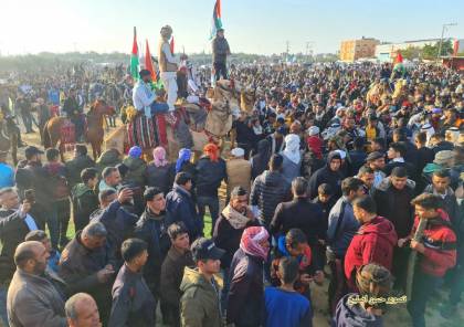 صور: "قبائل البادية" تحيي ذكرى يوم الأرض بمهرجان وطني شرقي غزة