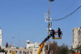 نصب كاميرات مراقبة جديدة للاحتلال بالبلدة القديمة بالخليل