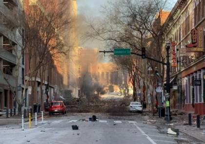 "انفجار هائل" في وسط مدينة أميركية يرجح أنه بسيارة