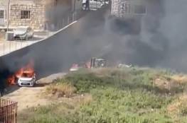 على خلفية مقتل مواطن: إحراق 12 محلا و4 سيارات في الخليل