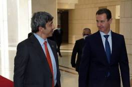 الرئيس السوري يستقبل وزير خارجية الإمارات 