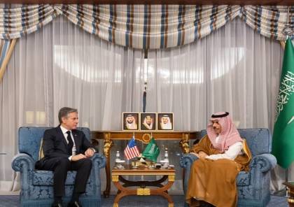 وزير الخارجية السعودي يبحث مع نظيره الأمريكي وقف النار في غزة وإدخال المساعدات للقطاع