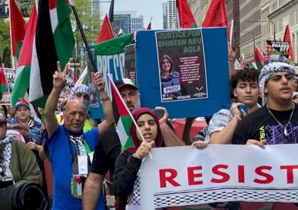 الآلاف يتظاهرون في مدن أميركية إحياء لذكرى النكبة وطلبا للعدالة للشهيدة أبو عاقلة