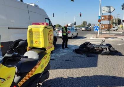 إصابة خطيرة لسائق دراجة نارية قرب حيفا