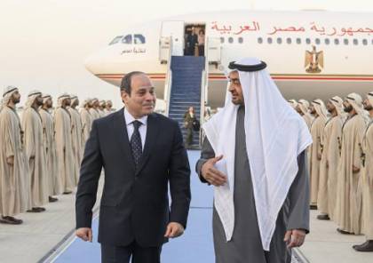 رئيس الإمارات يصل إلى مصر في زيارة رسمية