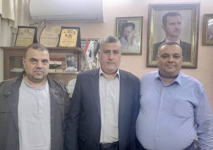 دمشق: وفد قيادي من "الجهاد" يلتقي المدير العام لهيئة اللاجئين الفلسطينيين