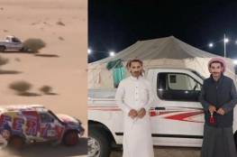بالفيديو: سيارة "قديمة" تتحدى الكبار في رالي داكار بالسعودية وتشعل مواقع التواصل