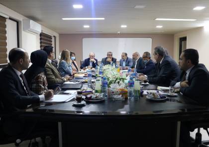 غرفة تجارة وصناعة محافظة غزة تستقبل وفداً من الوكالة البلجيكية واتحاد الغرف التجارية