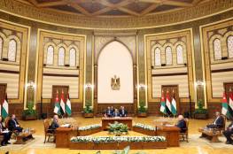 الرئيس عباس: نثمن عاليا موقف الاشقاء في مصر والاردن الداعم لمواقفنا
