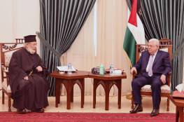 الرئيس عباس يستقبل نائب رئيس المجلس الوطني الأب قسطنطين قرمش