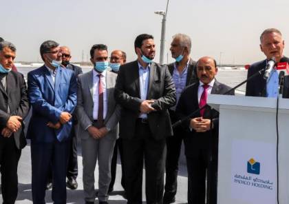 رئيس مجلس إدارة "باديكو" بشار المصري يفتتح مشروع توليد الطاقة الكهربائية في غزة