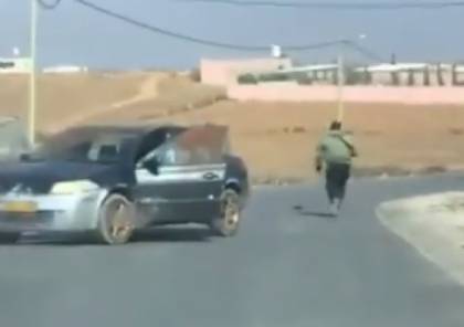 فيديو.. سطو مسلح وسلب مبلغ 90 ألف شيكل على سيارة مواطن في الخليل