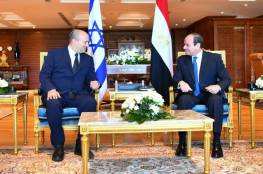 الرئاسة المصرية تكشف تفاصيل اجتماع السيسي مع رئيس وزراء اسرائيل