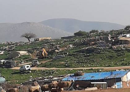 قوات الاحتلال تدمر خربة حمصة في الاغوار للمرة الرابعة خلال أسبوع