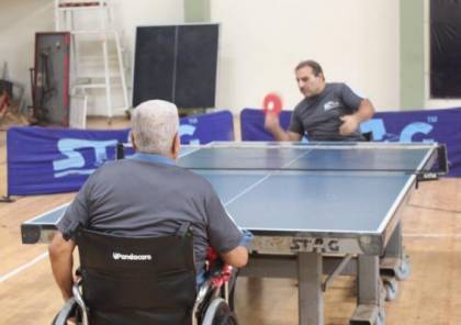 البارالمبية تفتتح بطولة فردي الطاولة في غزة