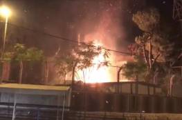 حريق بمقر مبنى التأمين الوطني في القدس