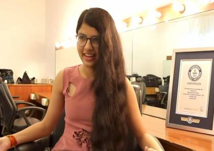 فيديو.. هندية تدخل "غينيس" لامتلاكها أطول شعر في العالم 