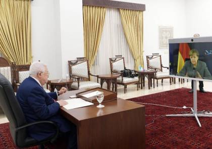 الرئيس عباس لـ "أنجيلا ميركل": مصممون على وحدة أرضنا وشعبنا والذهاب للانتخابات وتحقيق المصالحة 